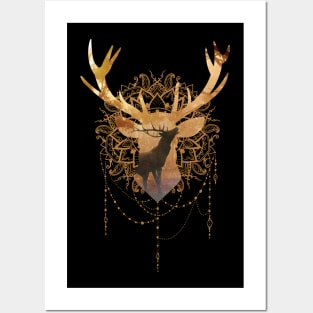 Hirsch Dream Catcher As A Traditional Posters and Art